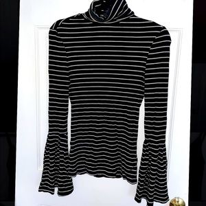 Turtle-neck With Bell Sleeve
